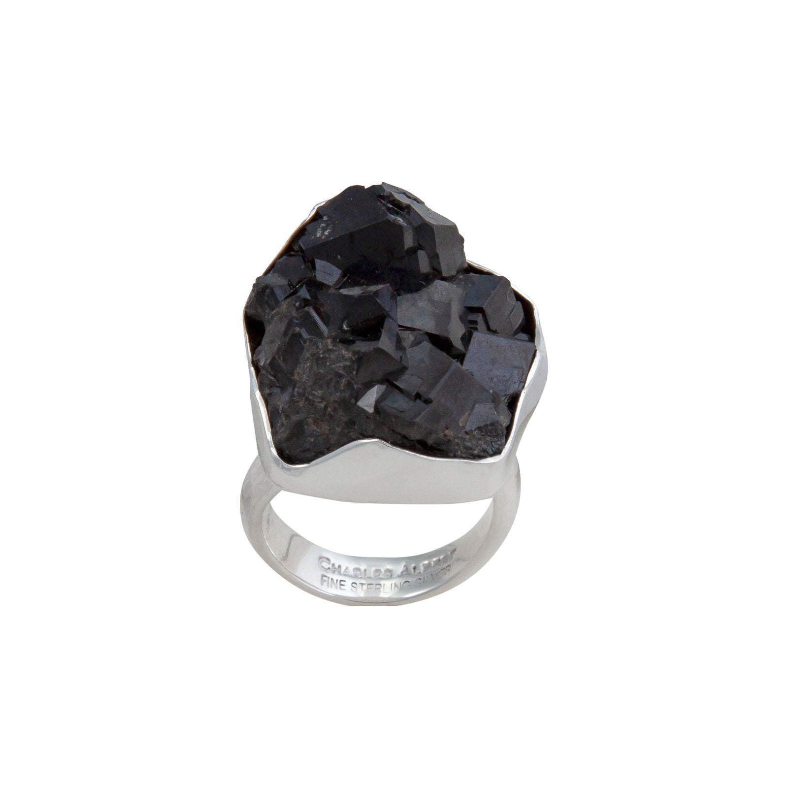 Sterling Silver Black Garnet Ring | Charles Albert Jewelry