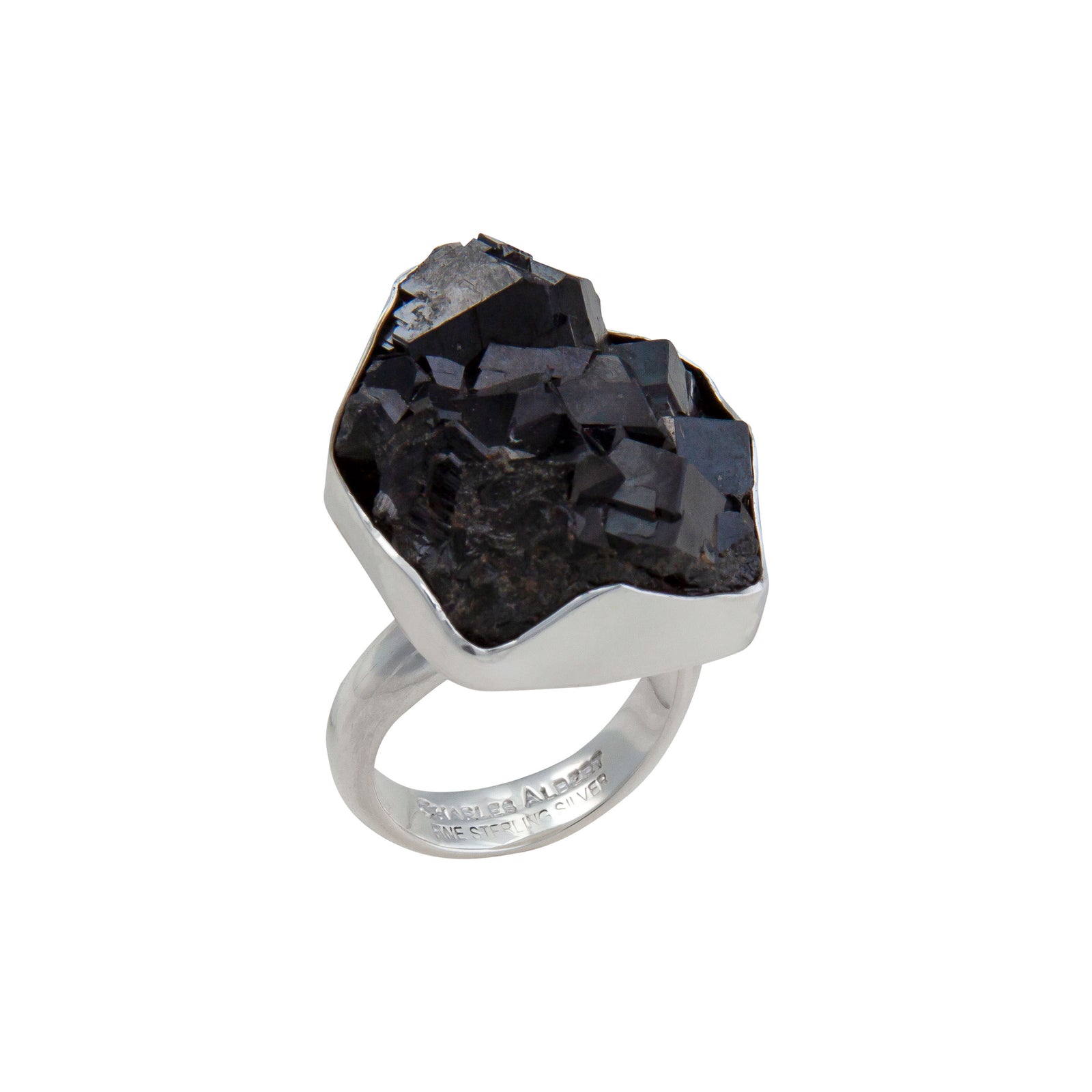 Sterling Silver Black Garnet Ring | Charles Albert Jewelry