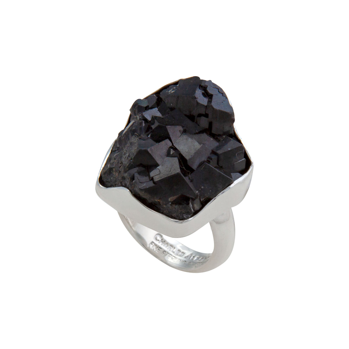 Sterling Silver Black Garnet Ring | Charles Albert Jewelry