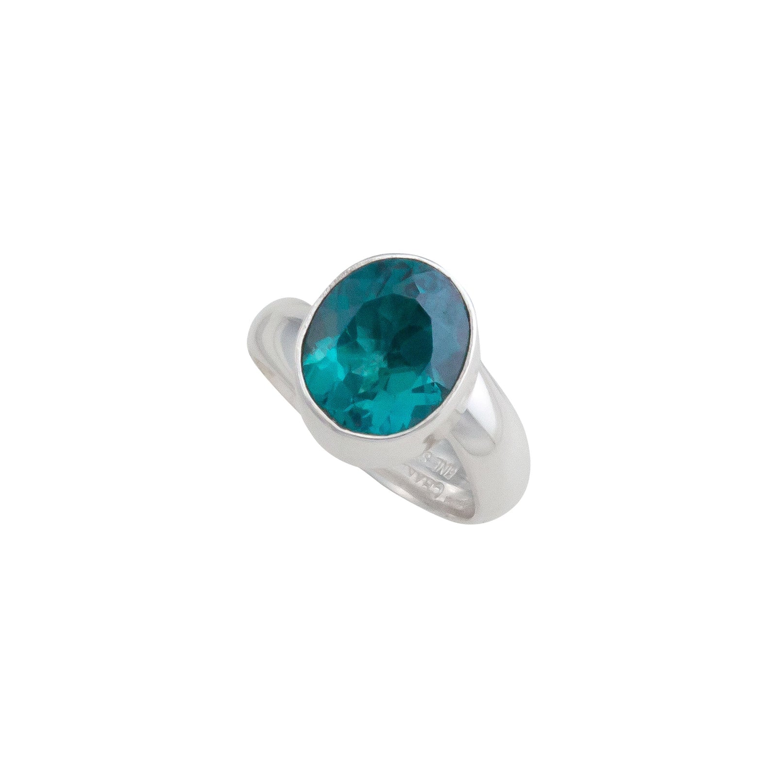 Sterling Silver Chrome Dioptase  Adjustable Ring | Charles Albert Jewelry
