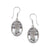 Sterling Silver Oval Clear Quartz Drop Earrings | Charles Albert Jewelry
