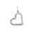 Sterling Silver Hammered Heart Charm Pendant | Charles Albert Jewelry
