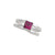 Sterling Silver Lab Created Ruby Adjustable Cuff Ring | Charles Albert Jewelry