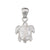 Sterling Silver Mother of Pearl Sea Turtle Pendant | Charles Albert Jewelry