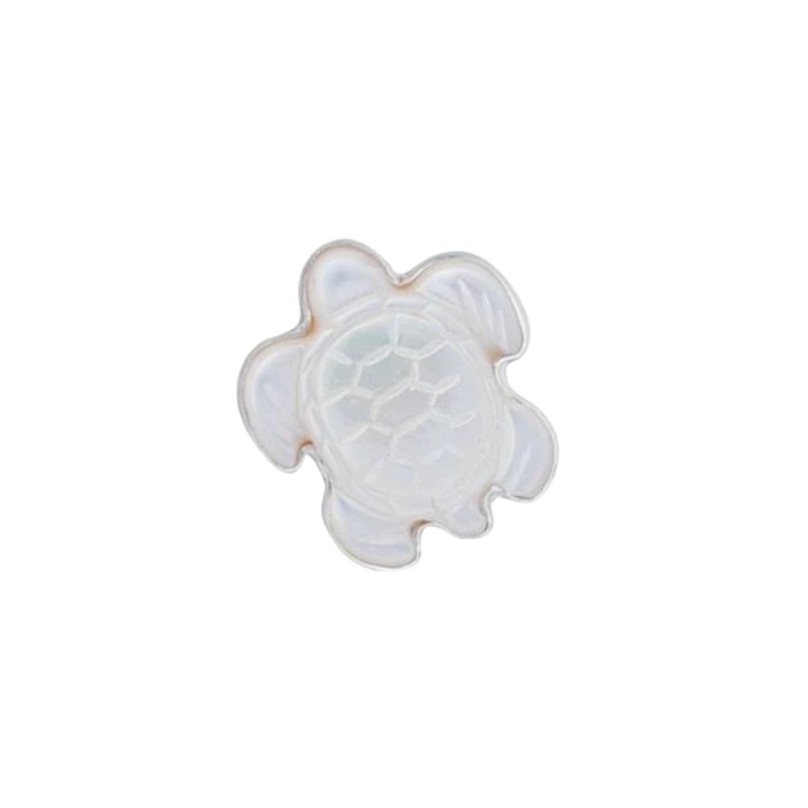 Sterling Silver Mother of Pearl Sea Turtle Adjustable Ring | Charles Albert Jewelry