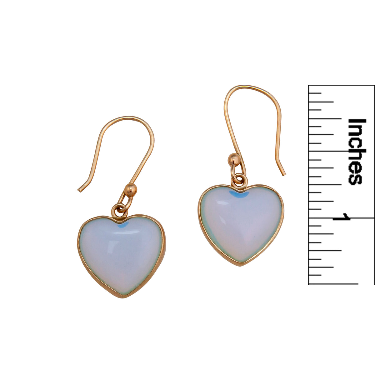 Alchemia Opalite Heart Drop Earrings | Charles Albert Jewelry