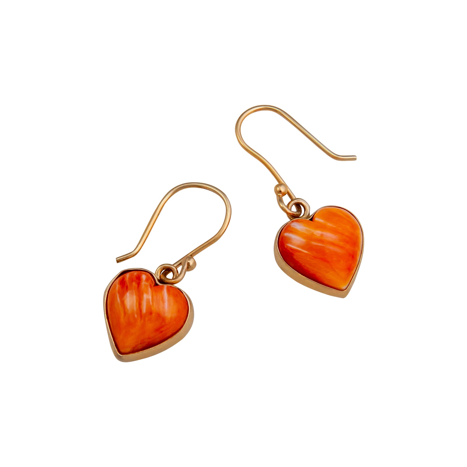 Alchemia Spiny Oyster Shell Heart Drop Earrings | Charles Albert Jewelry