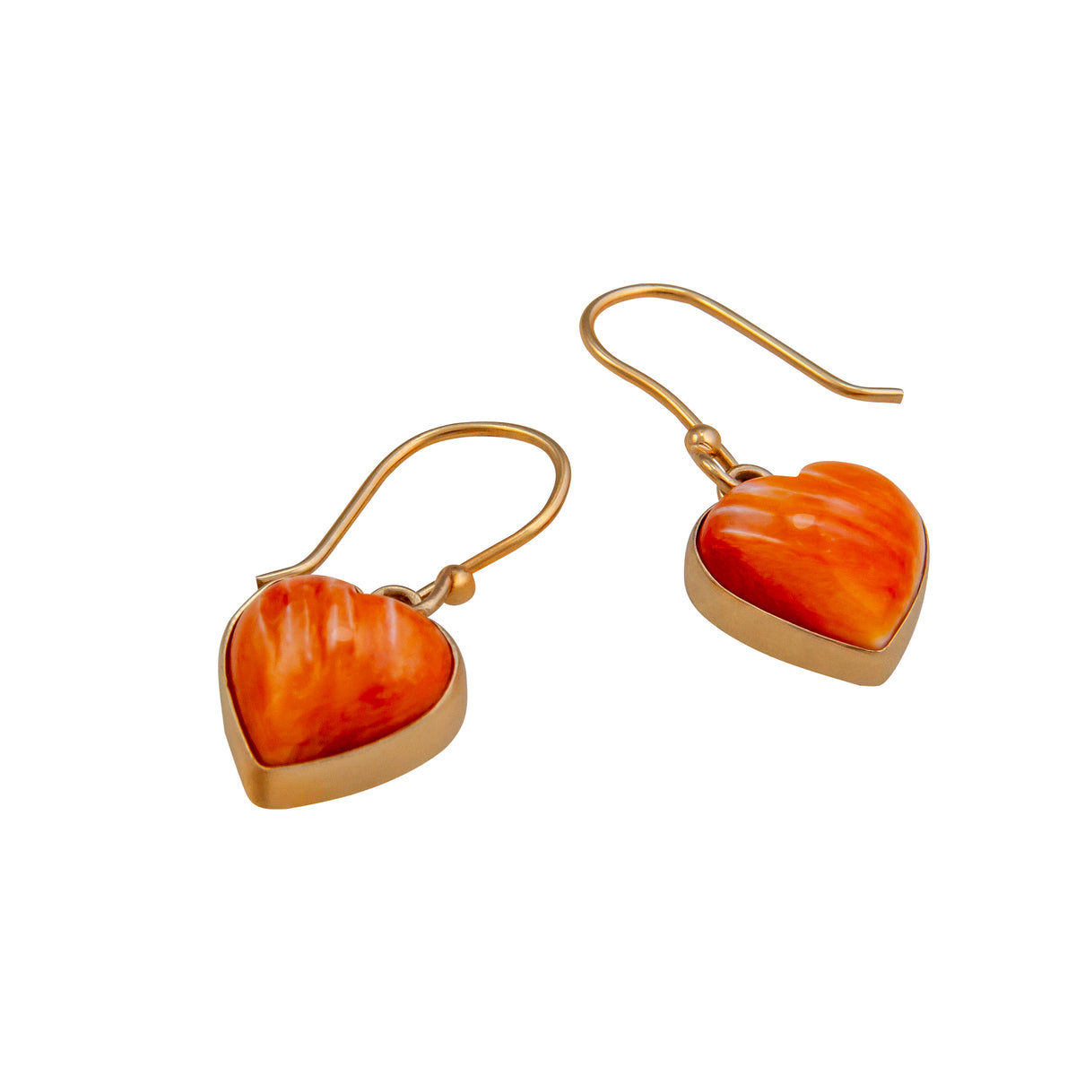 Alchemia Spiny Oyster Shell Heart Drop Earrings | Charles Albert Jewelry