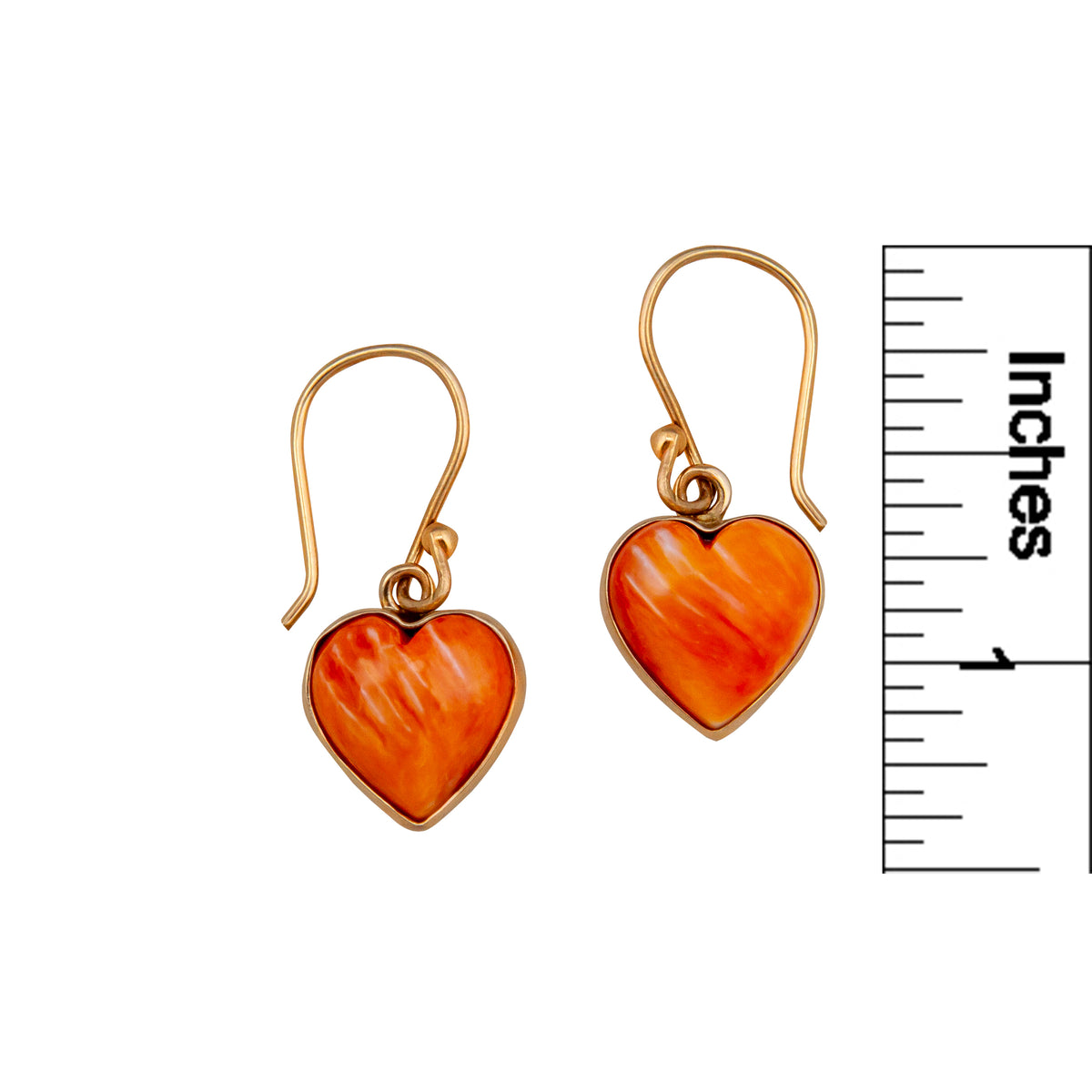 Alchemia Spiny Oyster Shell Heart Drop Earrings | Charles Albert Jewelry