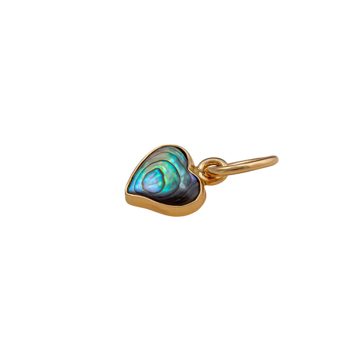 Alchemia Green Abalone Heart Charm Pendant | Charles Albert Jewelry