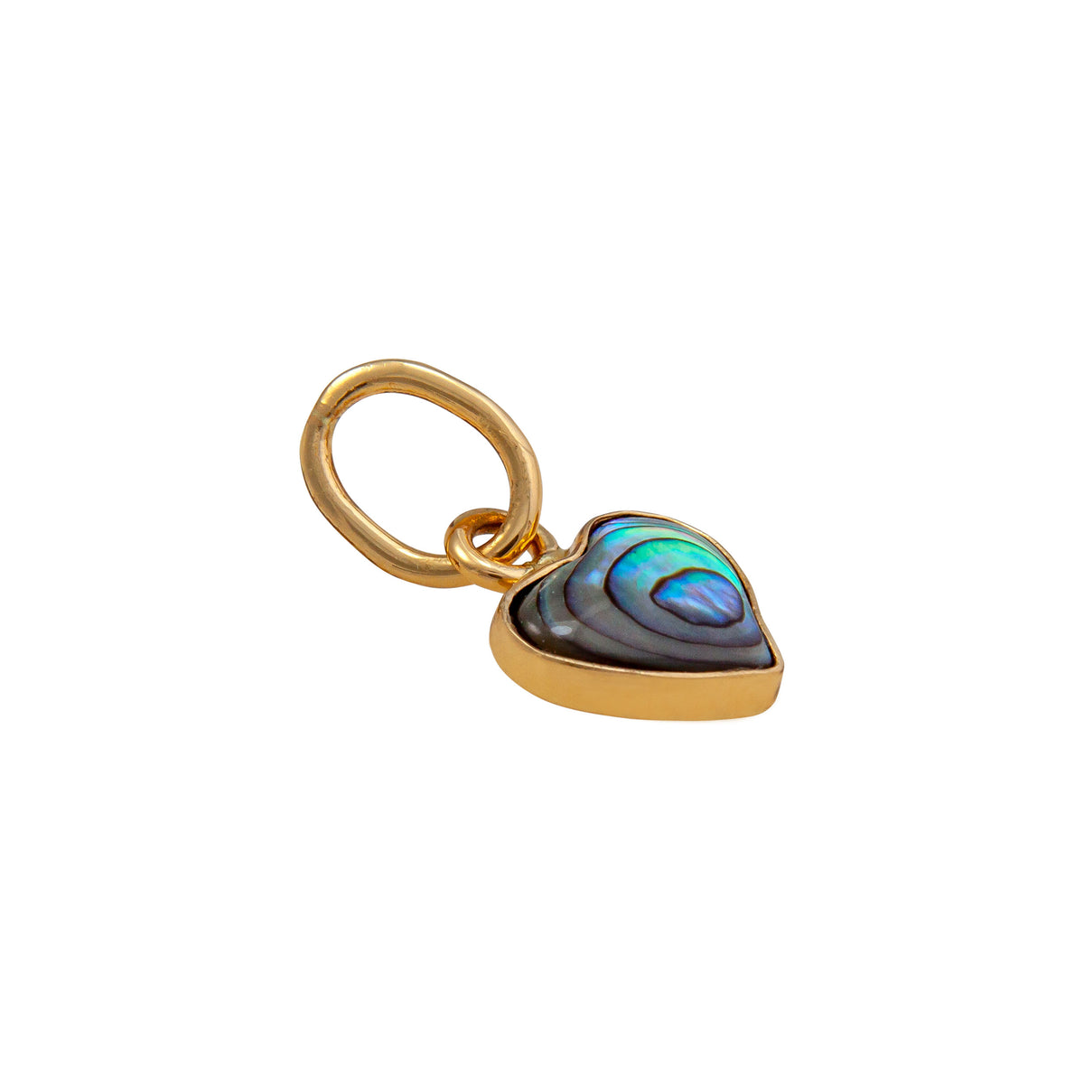 Alchemia Green Abalone Heart Charm Pendant | Charles Albert Jewelry