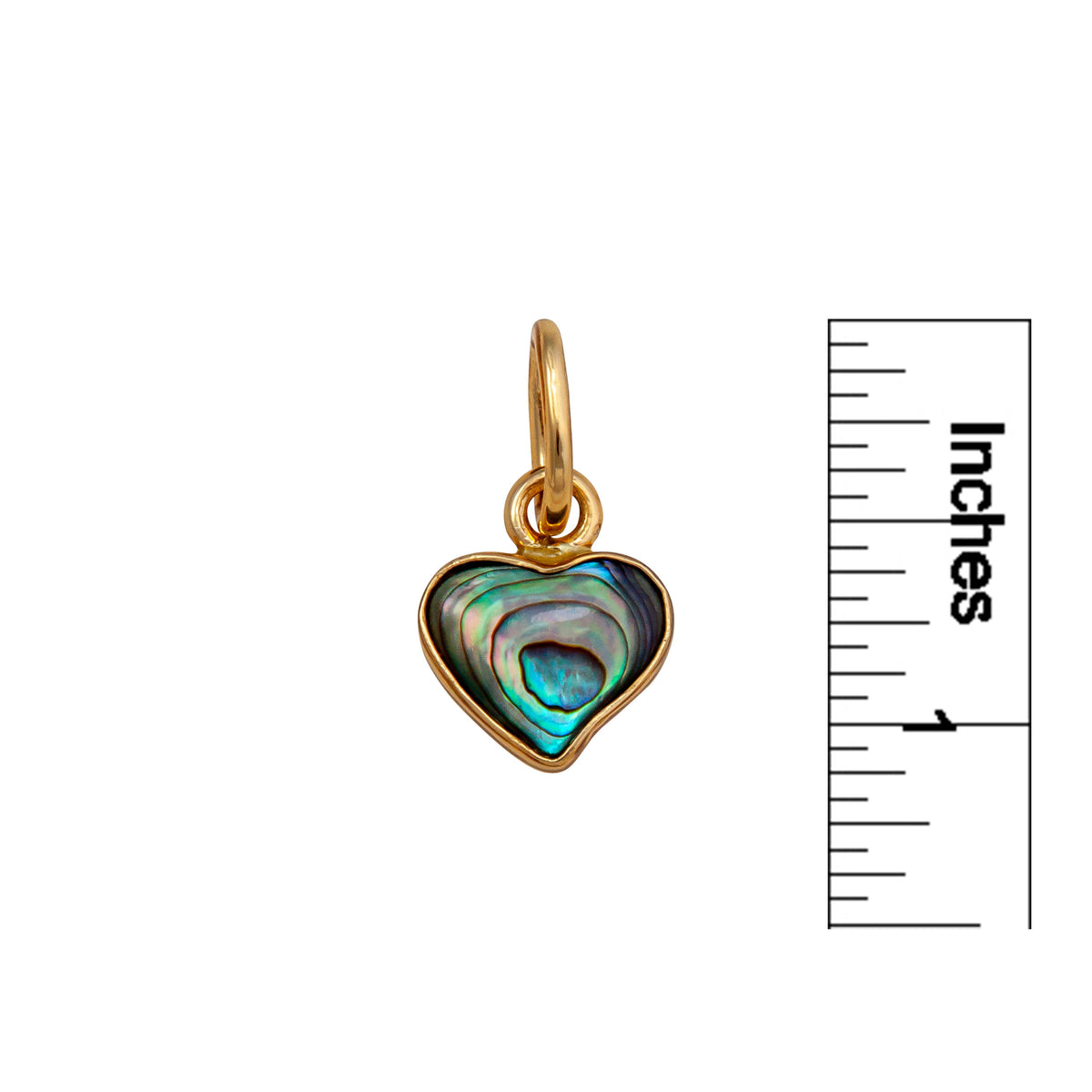 Alchemia Natural Abalone Heart Charm Pendant