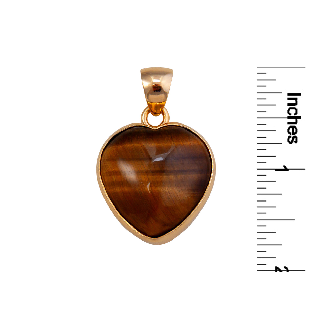 Alchemia Tiger Eye Heart Pendant | Charles Albert Jewelry