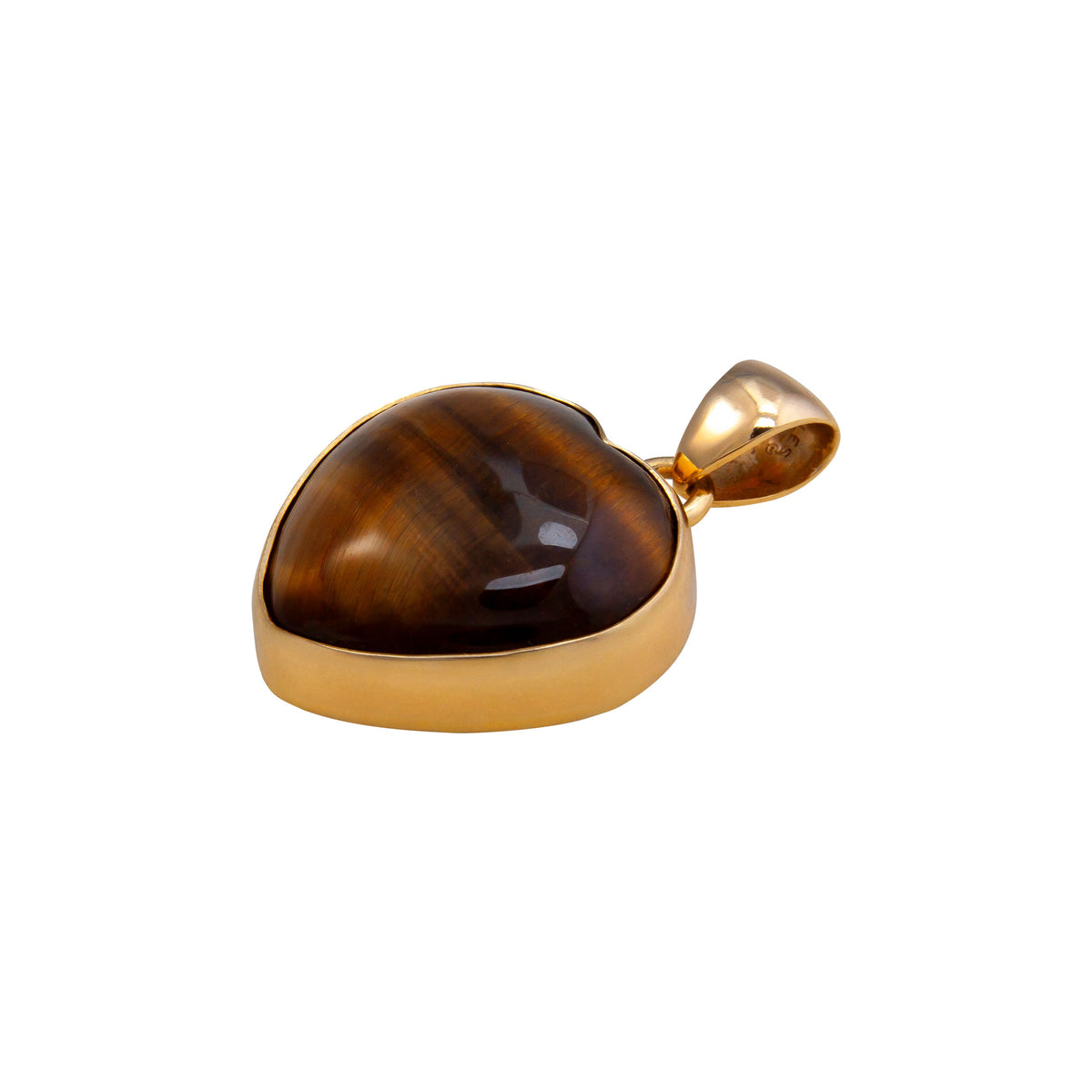 Alchemia Tiger Eye Heart Pendant | Charles Albert Jewelry