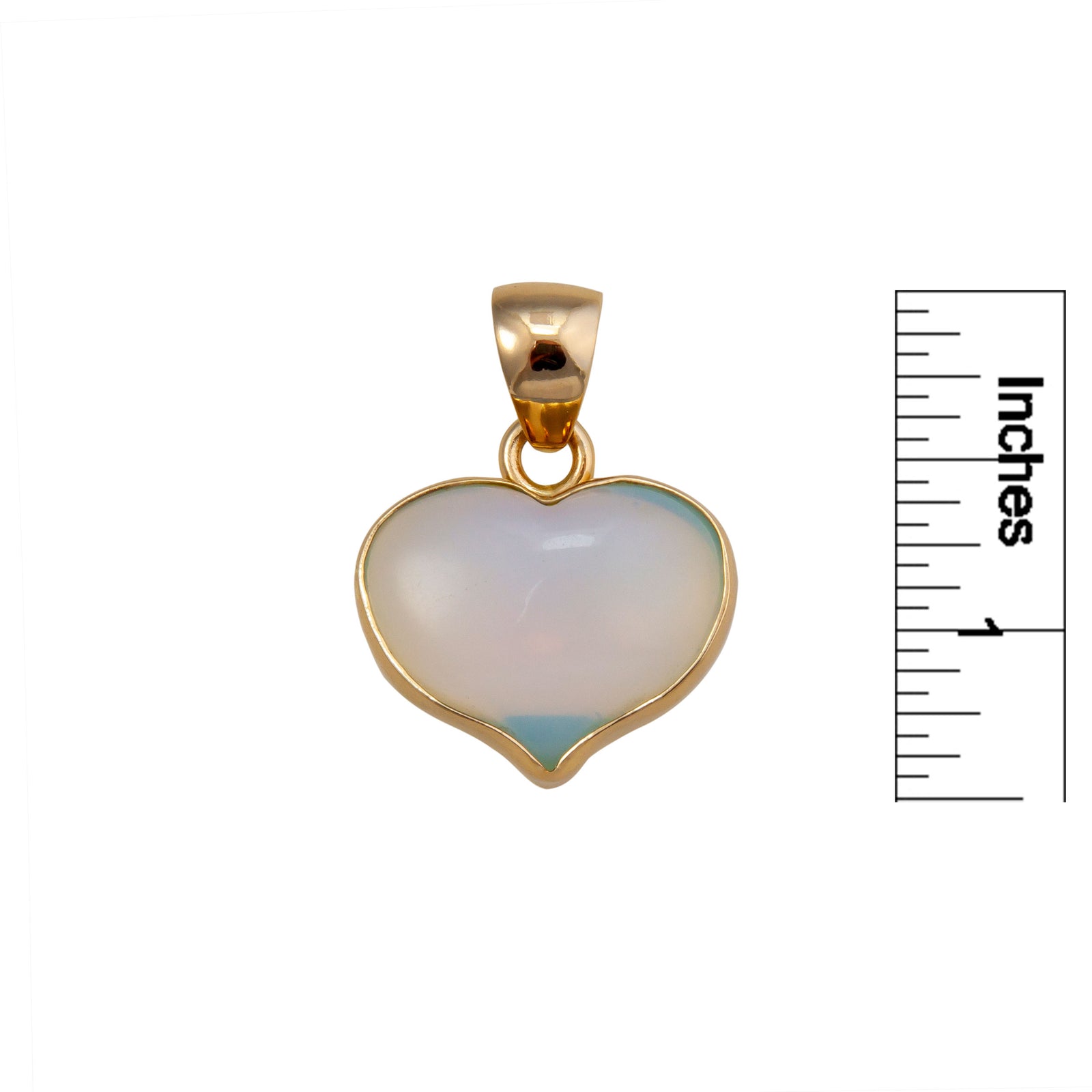 Alchemia Opalite Deep Carved Heart Pendant | Charles Albert Jewelry