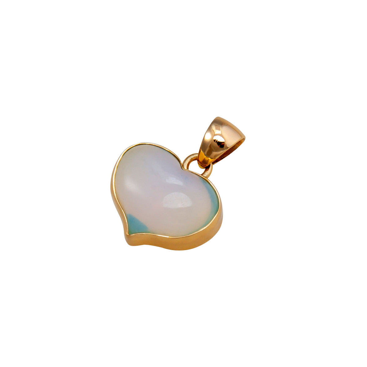 Alchemia Opalite Deep Carved Heart Pendant | Charles Albert Jewelry