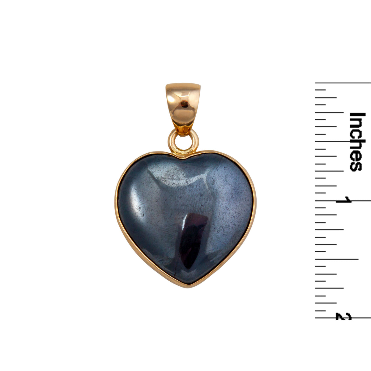 Alchemia Hematite Heart Pendant | Charles Albert Jewelry
