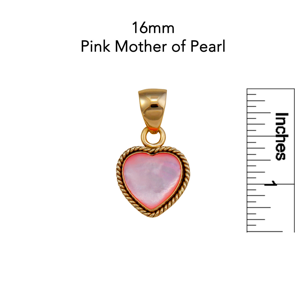 Alchemia Pink Mother of Pearl Heart Rope Pendant | Charles Albert Jewelry