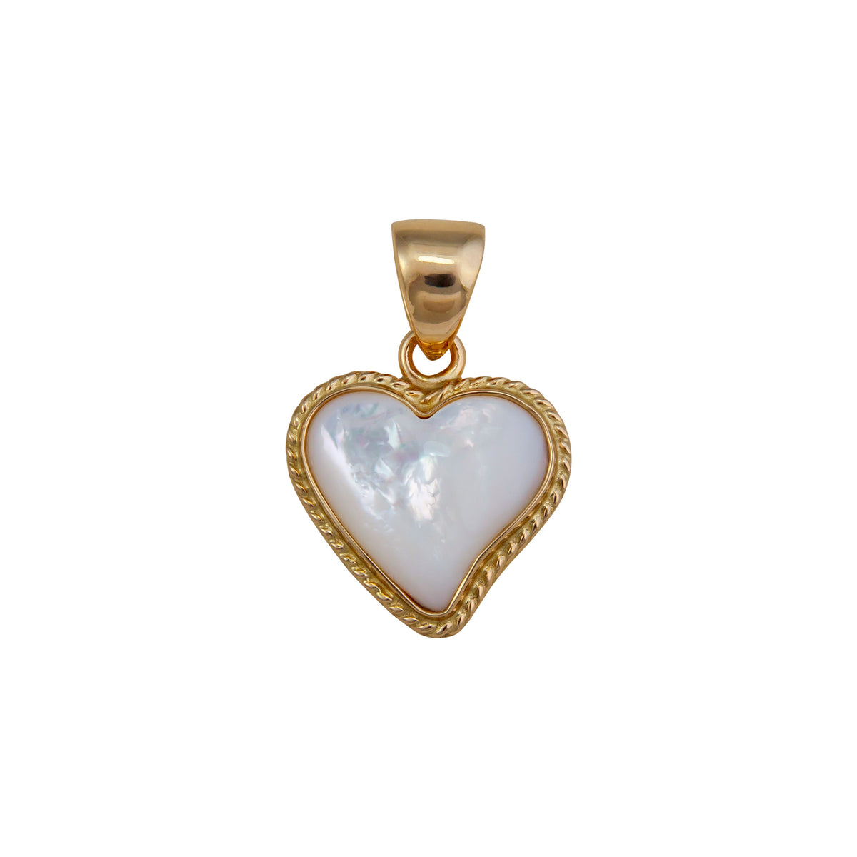 Alchemia Mother of Pearl Heart Rope Pendant | Charles Albert Jewelry