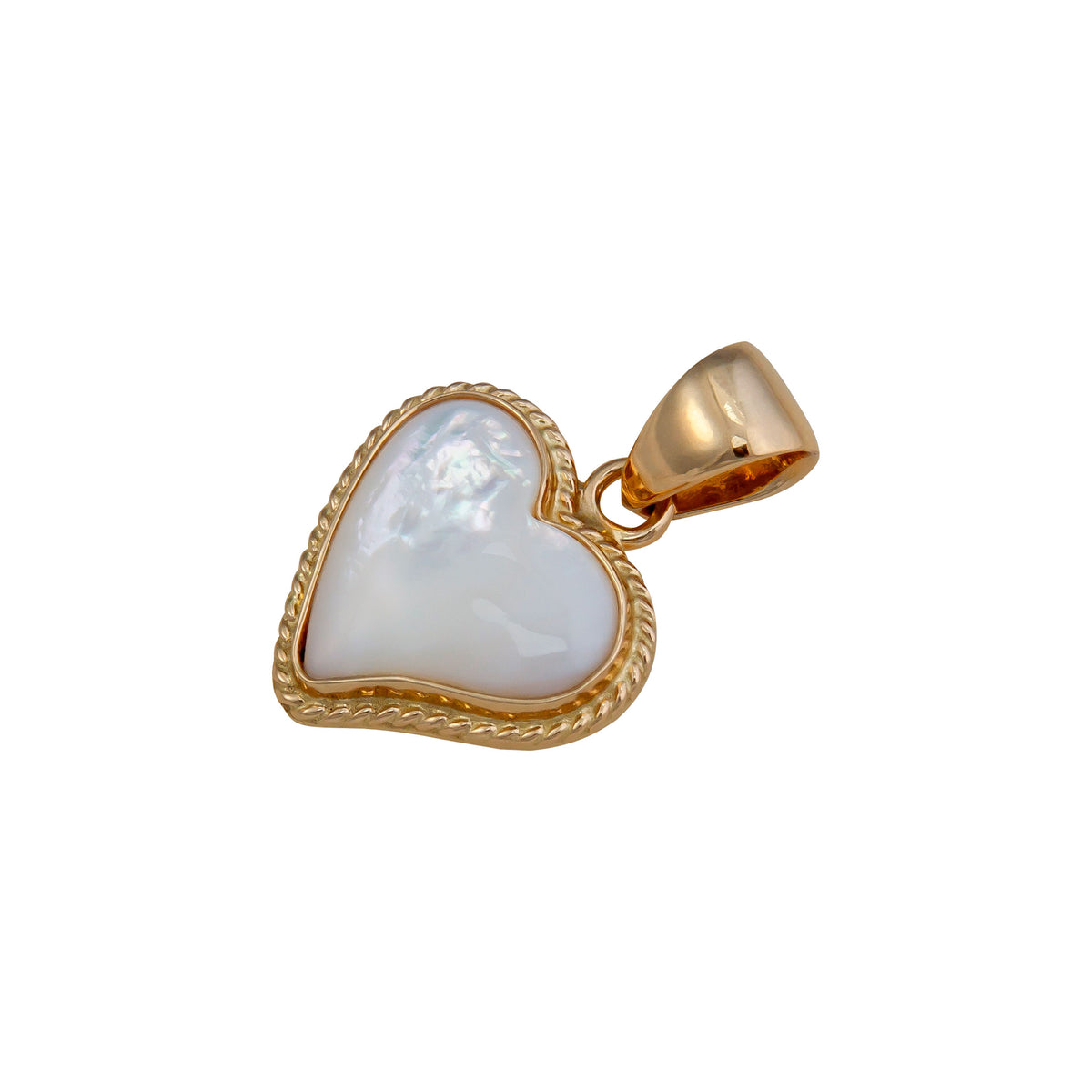 Alchemia Mother of Pearl Heart Rope Pendant | Charles Albert Jewelry