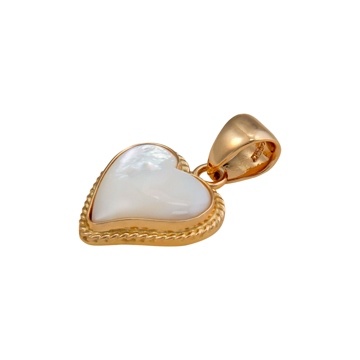 Alchemia Mother of Pearl Heart Rope Pendant | Charles Albert Jewelry