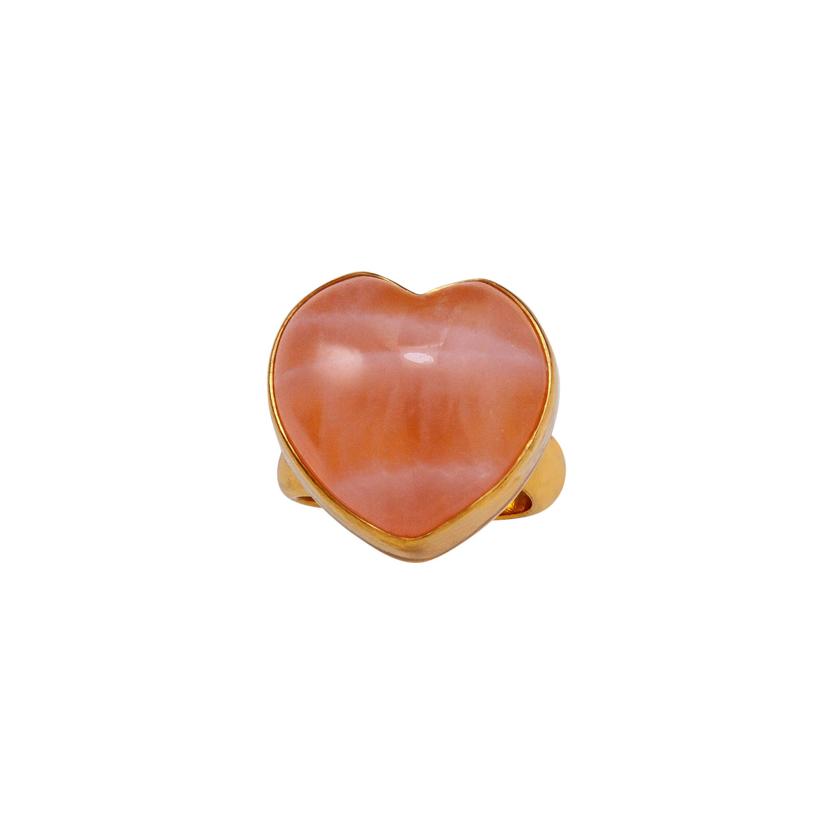 Alchemia Rose Quartz Heart Adjustable Ring | Charles Albert Jewelry