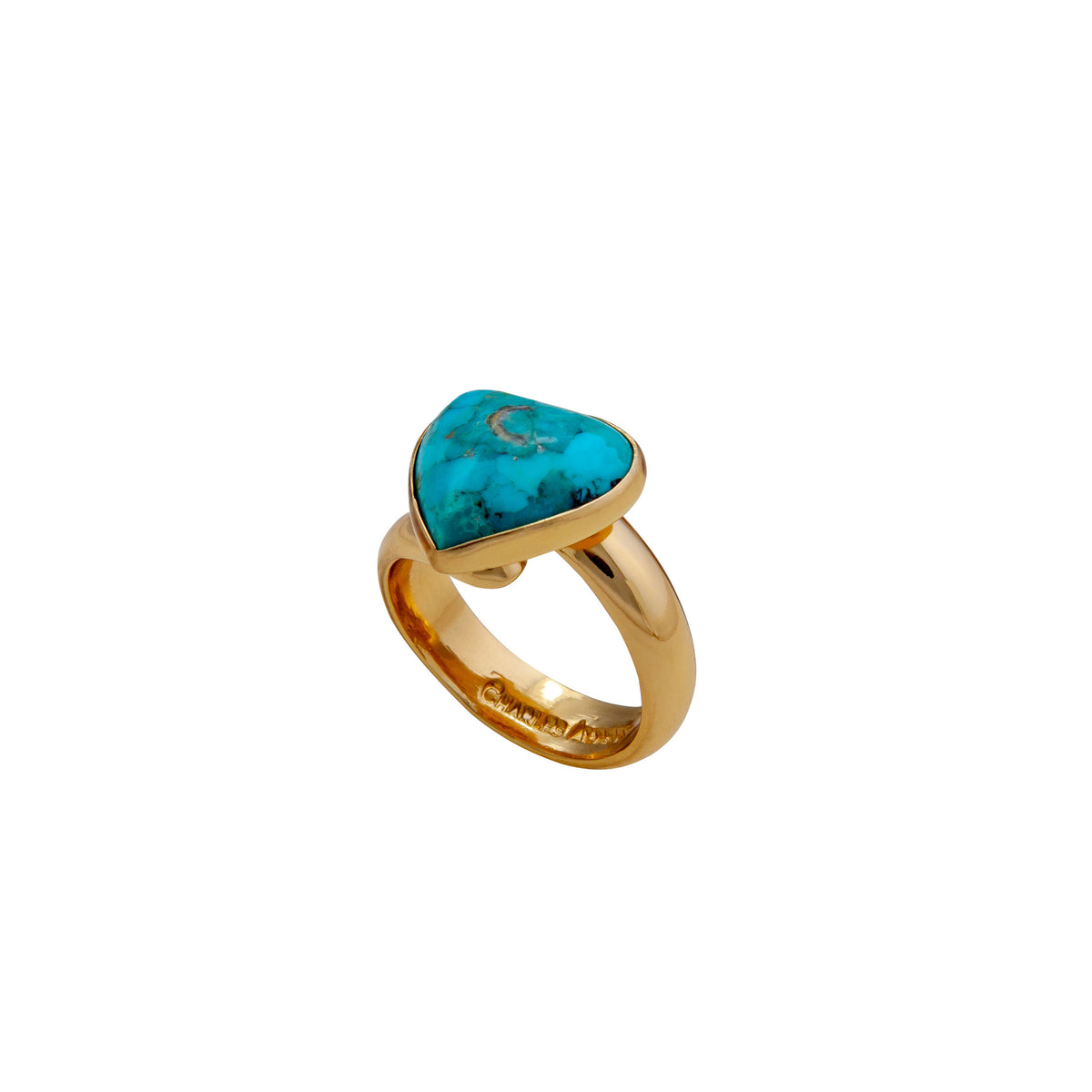 Alchemia Copper Infused Turquoise Petite Adjustable Ring | Charles Albert Jewelry