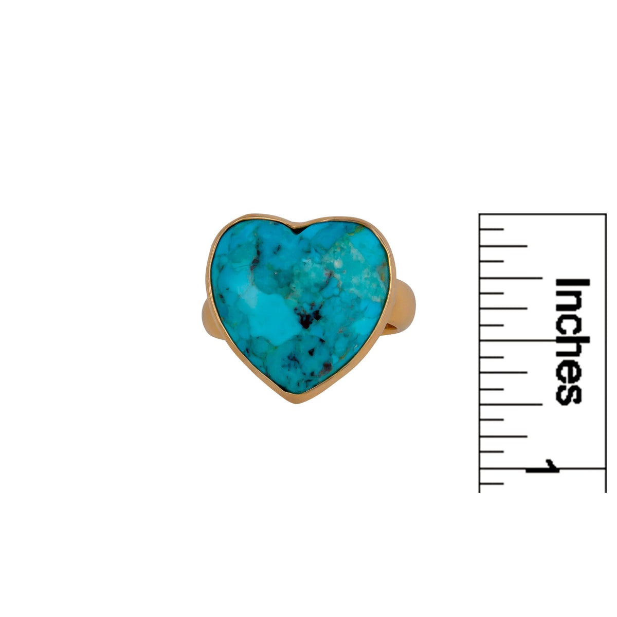 Alchemia Turquoise Heart Adjustable Ring | Charles Albert Jewelry