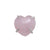 Sterling Silver Rose Quartz Heart Prong Set Adjustable Ring | Charles Albert Jewelry