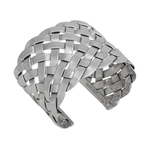 Sterling Silver Weave Cuff | Charles Albert Jewelry