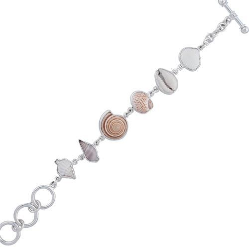 Sterling Silver Multi-Shell Bracelet | Charles Albert Jewelry