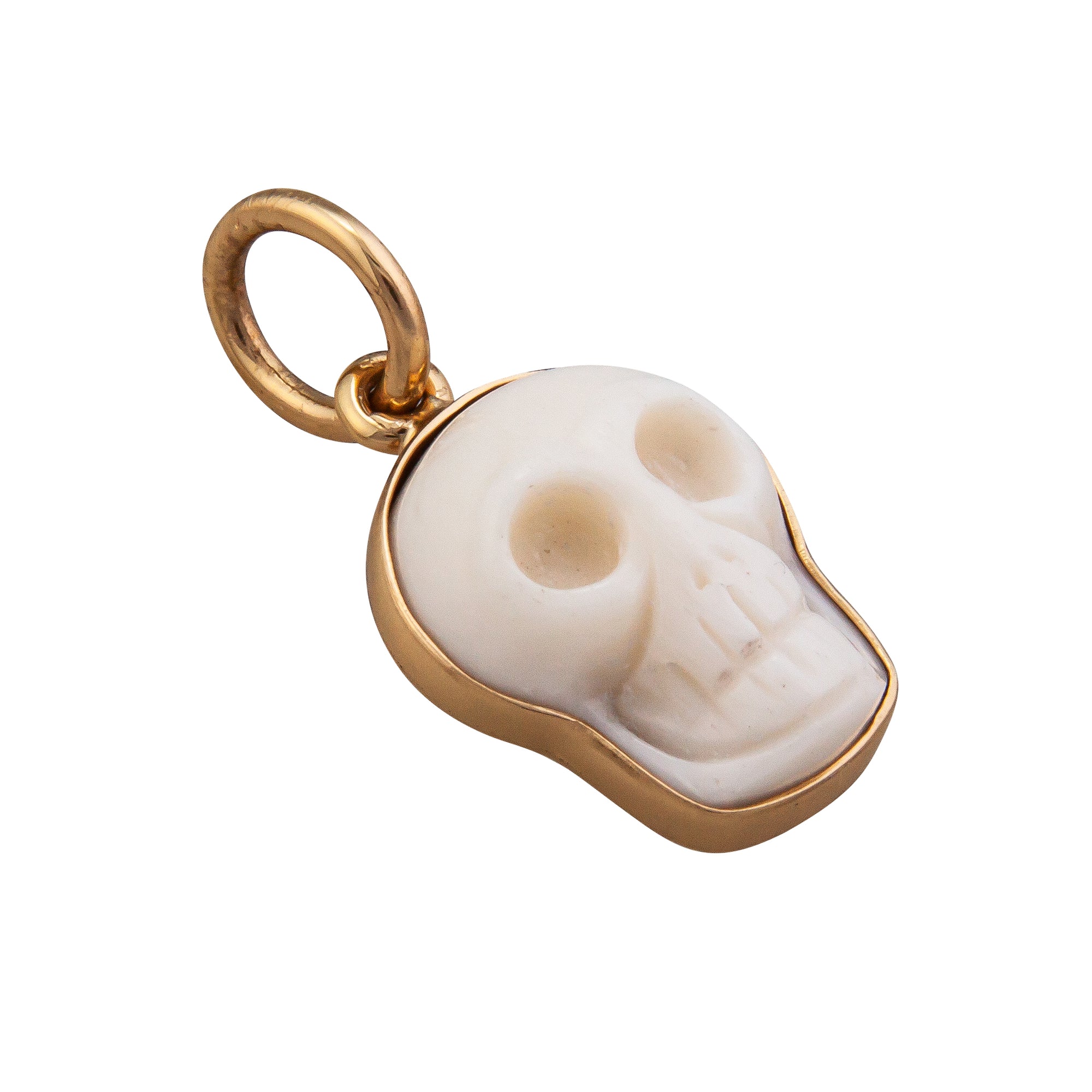 Alchemia Bone Skull Charm Mini Pendant - Charles Albert Jewelry