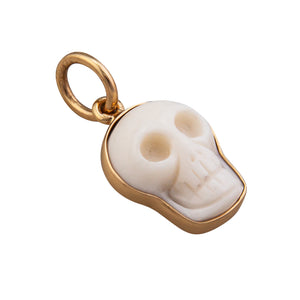 Alchemia Bone Skull Charm Mini Pendant - Charles Albert Jewelry