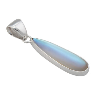 Sterling Silver Luminite Teardrop Pendant | Charles Albert Jewelry