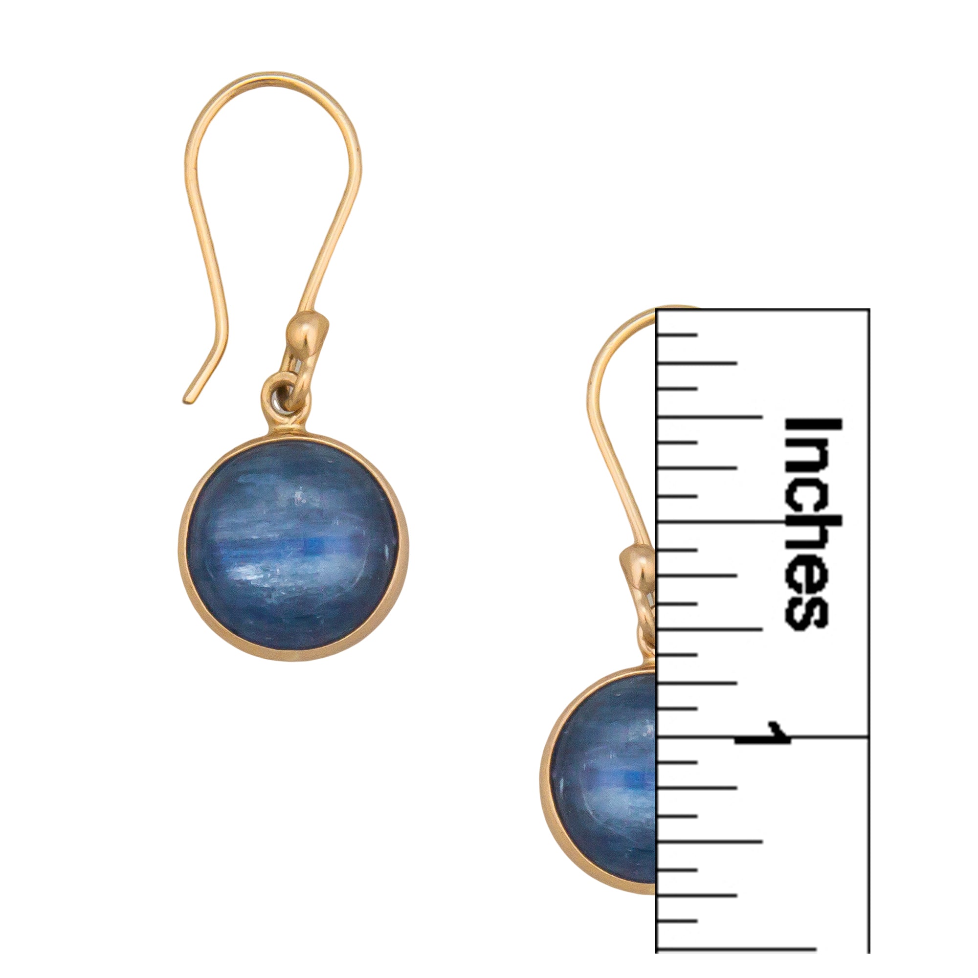 Alchemia Kyanite Round Drop Earrings | Charles Albert Jewelry