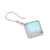 Sterling Silver Diamond Shape Luminite Drop Earrings | Charles Albert Jewelry