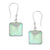 Sterling Silver Square Luminite Drop Earrings | Charles Albert Jewelry