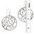 Sterling Silver Round Cut-Out Earrings | Charles Albert Jewelry-Lightweight Earrings