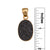 Alchemia Black Druse Oval Pendant | Charles Albert Jewelry