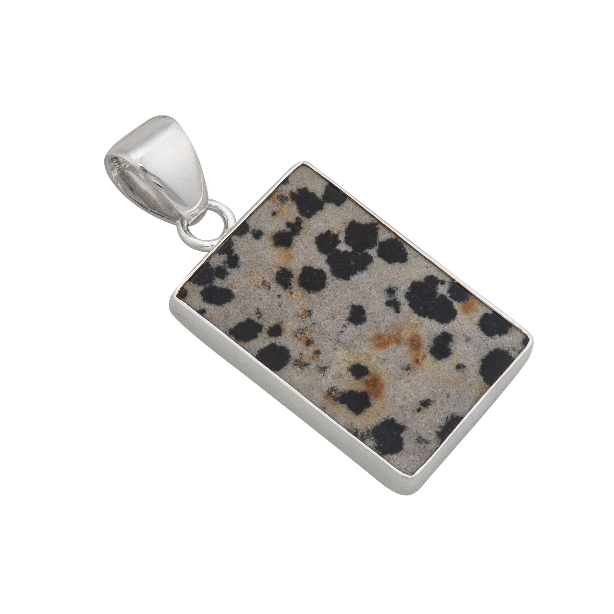 Sterling Silver Dalmatian Jasper Pendant | Charles Albert Jewelry