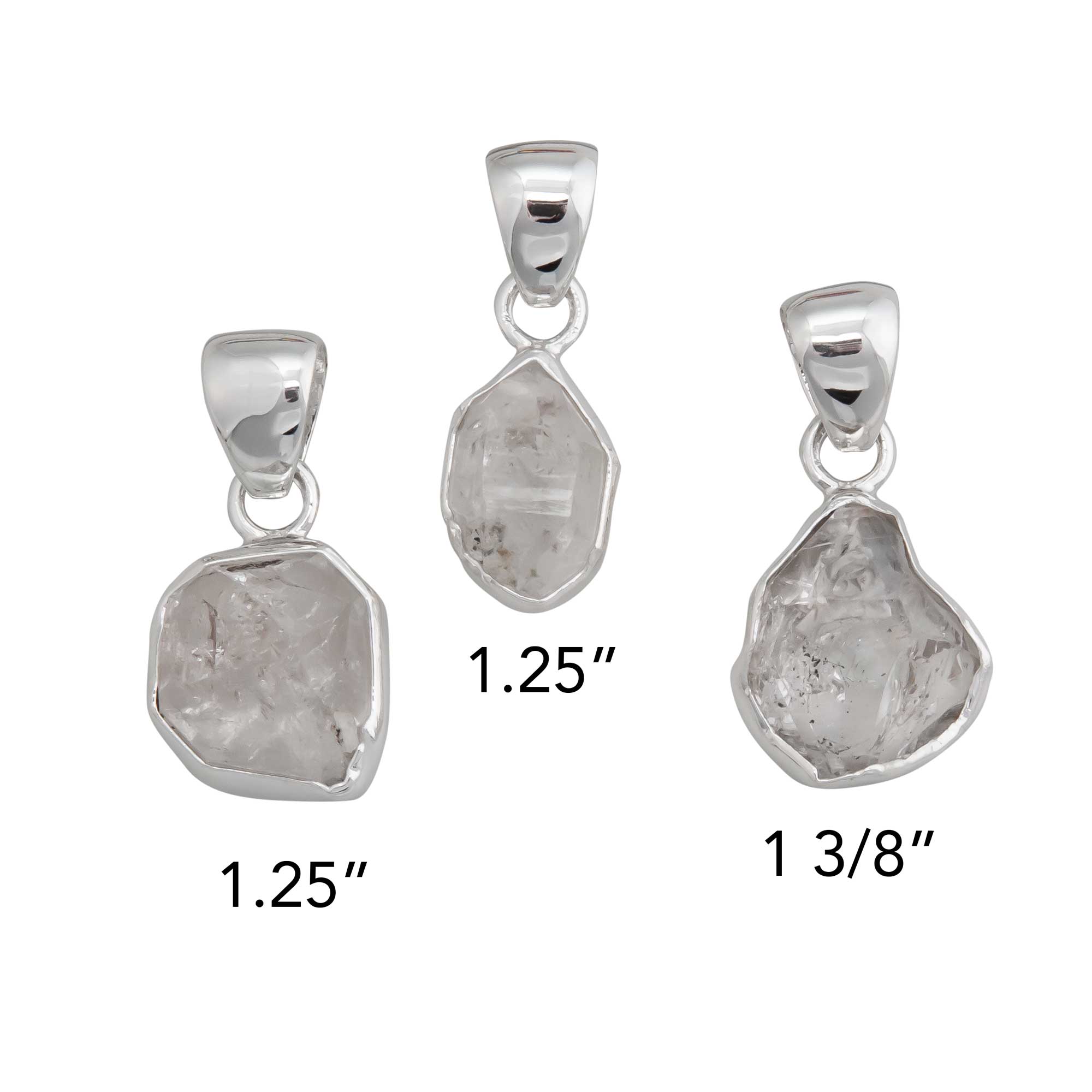 Sterling Silver Herkimer Diamond Pendant | Charles Albert Jewelry