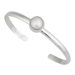 Sterling Silver Pearl Mini Cuff | Charles Albert Jewelry