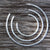 Sterling Silver Hammered Hoop Post Earrings | Charles Albert Jewelry