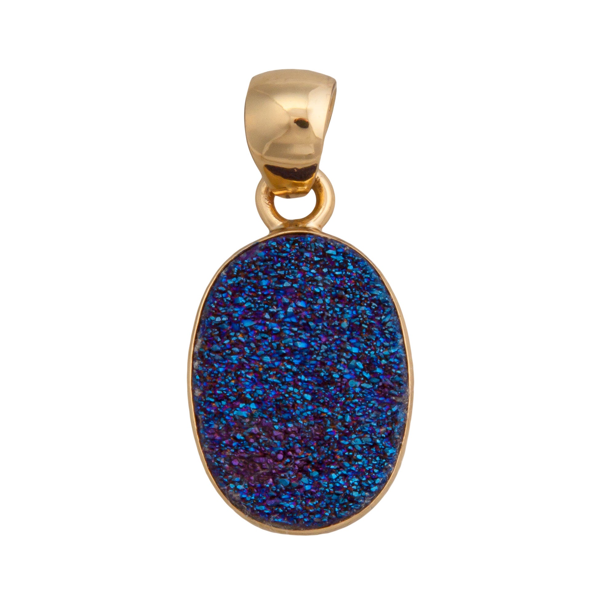 Alchemia Cobalt Druse Pendant | Charles Albert Jewelry