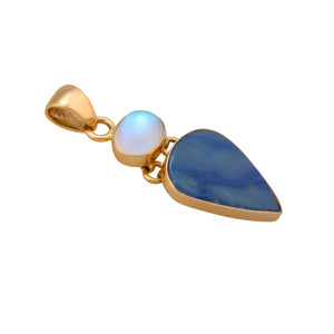 Alchemia Luminite & Blue Aventurine Pendant | Charles Albert Jewelry