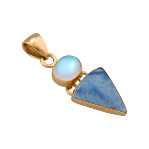Alchemia Luminite & Blue Aventurine Pendant | Charles Albert Jewelry