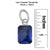 Sterling Silver Rectangle Lab Sapphire Charm Pendant | Charles Albert Jewelry
