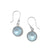 Sterling Silver Round Luminite Drop Earrings | Charles Albert Jewelry