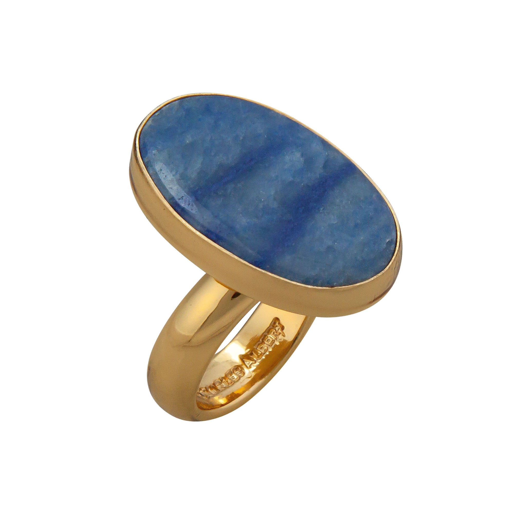 Alchemia Oval Blue Aventurine Adjustable Ring | Charles Albert Jewelry