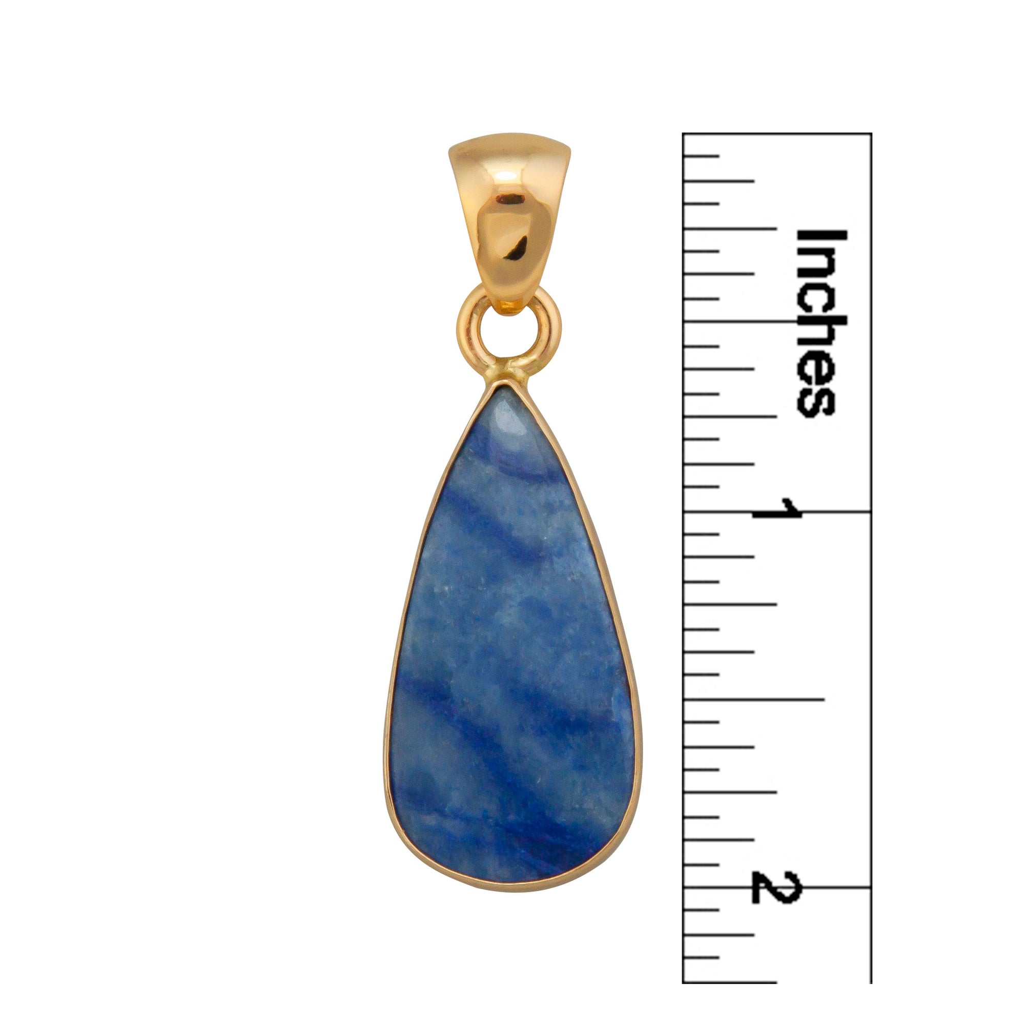 Alchemia Teardrop Blue Aventurine Pendant | Charles Albert Jewelry